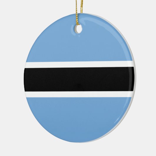 Botswana Flag Keramisch Ornament (Links)