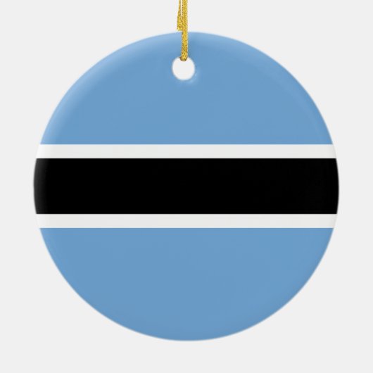 Botswana Flag Keramisch Ornament (Achterkant)