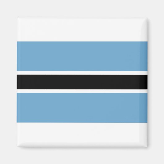 Botswana Flag Magneet (Voorkant)