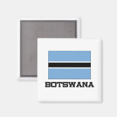 Botswana Flag Magneet (Voorkant / Achterkant)