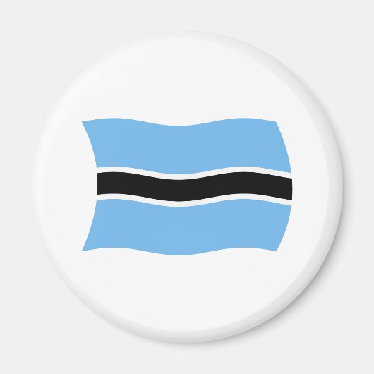 Botswana Flag Magnet Magneet (Voorkant)