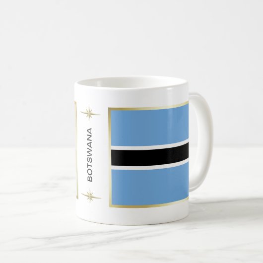 Botswana Flag + Map Mok (Voorkant rechts)