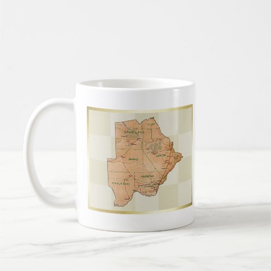 Botswana Flag + Map Mok (Links)