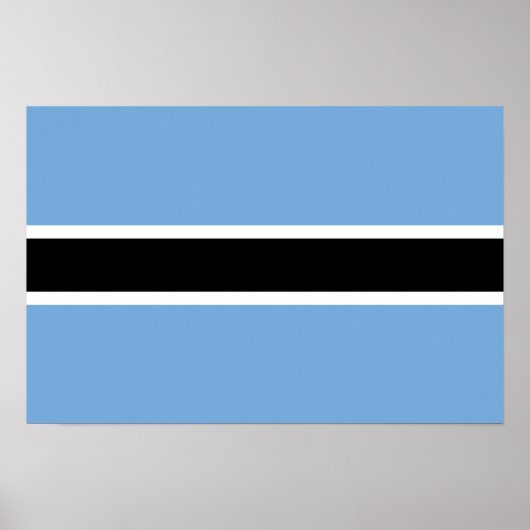 Botswana Flag Poster (Voorkant)