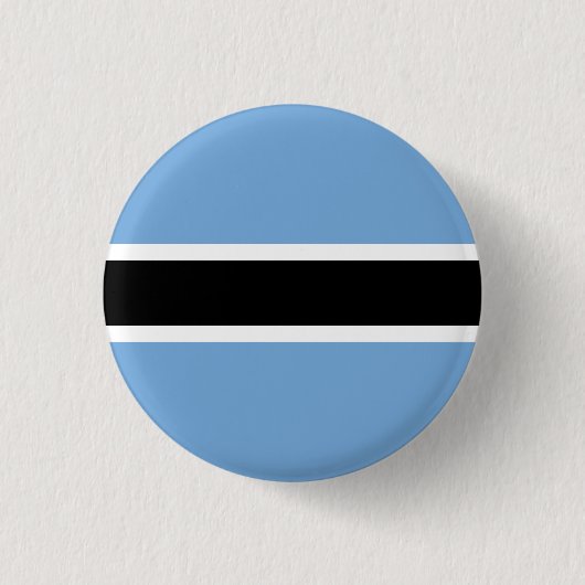 Botswana Flag Ronde Button 3,2 Cm (Voorkant)