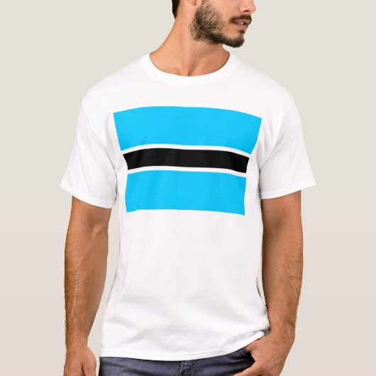 Botswana Flag T-shirt (Voorkant)