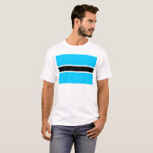 Botswana Flag T-shirt (Voorkant volledig)