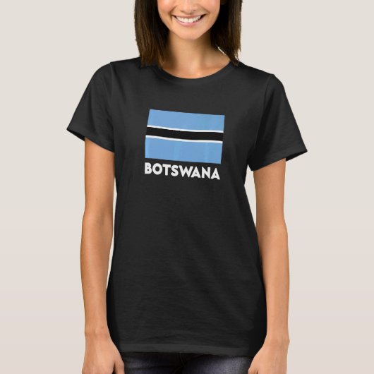 Botswana Flag T-shirt (Voorkant)