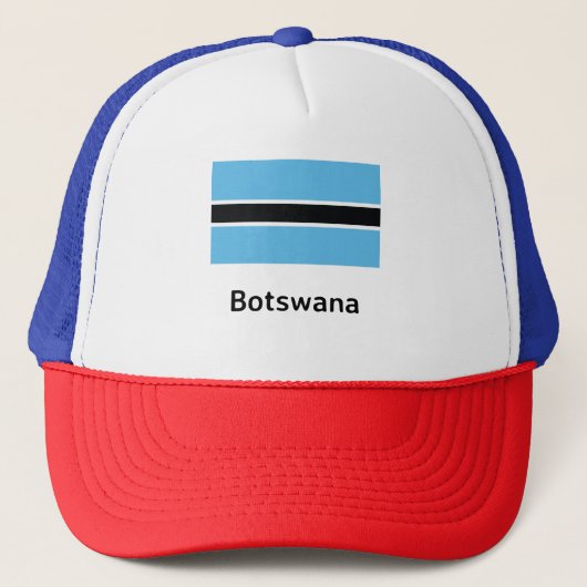 Botswana Flag Trucker Pet (Voorkant)