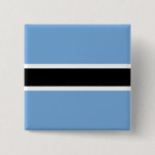 Botswana Flag Vierkante Button 5,1 Cm (Voorkant)