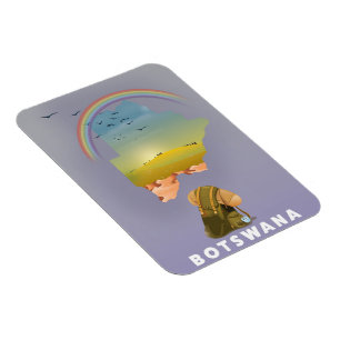 Botswana kaart magneet