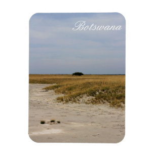 Botswana Landscape Salt Pans Savannah Magneet