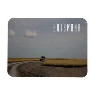 Botswana Landscape Savannah Savanna Grass Salt Pan Magneet