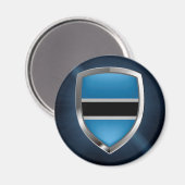 Botswana Mettalic Emblem Magneet (Voorkant / Achterkant)