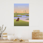 Botswana Minimal Travel Poster (Cuisine)