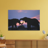 Botswana, Nationaal park Chobe, Olifanten Canvas Afdruk (Insitu (Woonkamer))