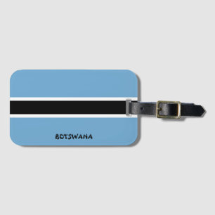 Botswana National Flag Patriotic Bagagelabel