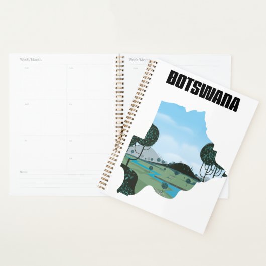 Botswana reisposter planner (Display)