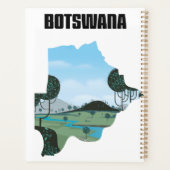 Botswana reisposter planner (Achterkant)