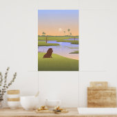 Botswana Safari Kwekerij Poster (Keuken)