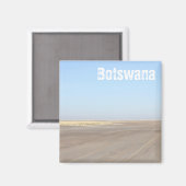 Botswana Salt Pans Savannah Savanna Natuur Magneet (Voorkant / Achterkant)