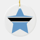 Botswana Star Keramisch Ornament (Achterkant)