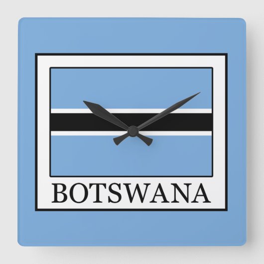 Botswana Vierkante Klok (Voorkant)
