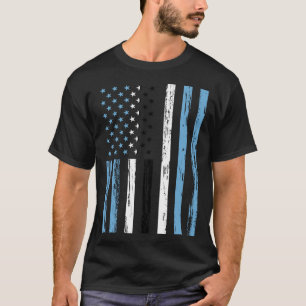 Botswana Vlag Amerika VS Het zit in mijn DNA voor T-shirt