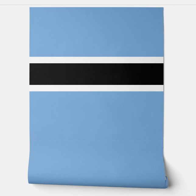 Botswana vlag behang (Afrollen)