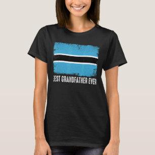 Botswana vlag Best Grandfather Ever Fam T-shirt