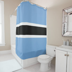 Botswana vlag douchegordijn