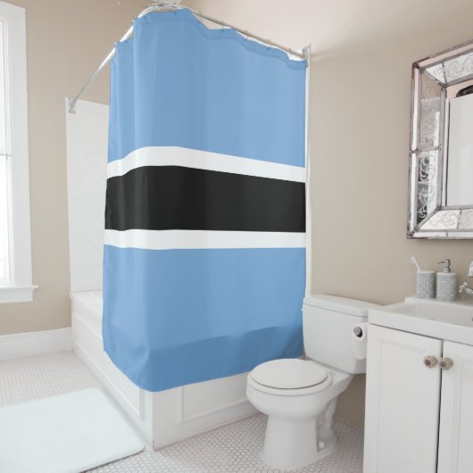 Botswana vlag douchegordijn (In situ)