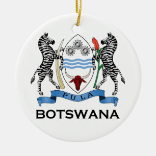 BOTSWANA - vlag/embleem/wapen/symbool Keramisch Ornament