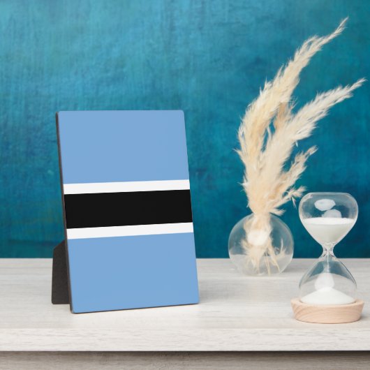 Botswana vlag fotoplaat (Zijkant)