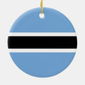Botswana vlag keramisch ornament (Achterkant)