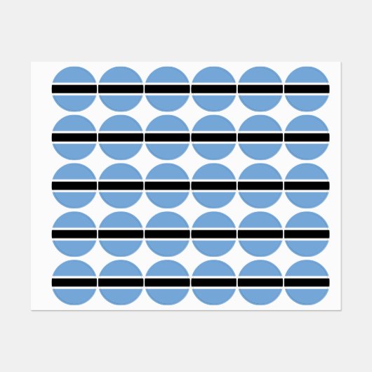 Botswana vlag labels (Vel)