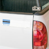 Botswana vlag met naam bumpersticker (Op Truck)