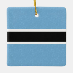 Botswana vlag met zwemwater keramisch ornament