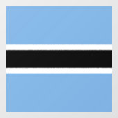 Botswana vlag raamsticker (Vel)