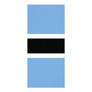 Botswana vlag reclamekaart