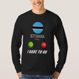 Botswana Vlag Souvenir Botswana Roept Is Call T-shirt