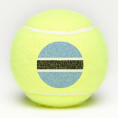 Botswana vlag tennisballen (Achterkant)