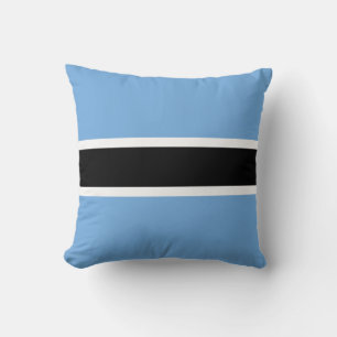 Botswana Vlag x Vlag Kussen