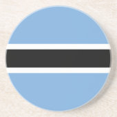 Botswana vlag zandsteen onderzetter (Voorkant)