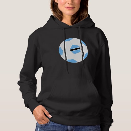 Botswana Voetbal Motswana Flag Jersey Pride Hoodie (Voorkant)