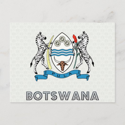 Botswana wapenschild briefkaart (Voorkant)