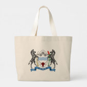 Botswana wapenschild grote tote bag (Achterkant)