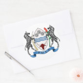Botswana wapenschild ronde sticker (Envelop)