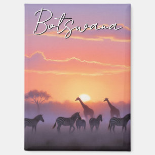 Botswana zonsondergang reizen magneet