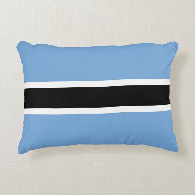 Botswanaanse vlag accent kussen (Voorkant)